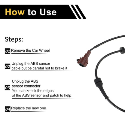 ABS Wheel Speed Sensor for Nissan Bluebird (1999-2006) 1 Pc