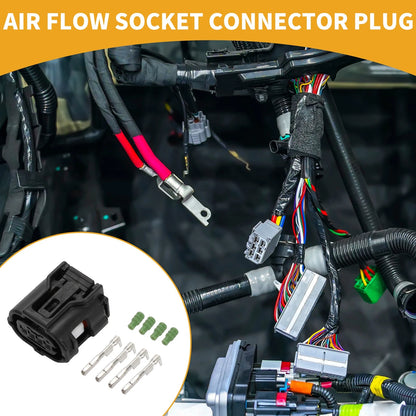 4 Pin Air Flow Socket Connector Plug Female Wire Terminal for Toyota