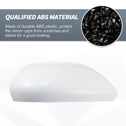 Right Side Mirror Cover Cap White for Toyota Camry (2018-2021)