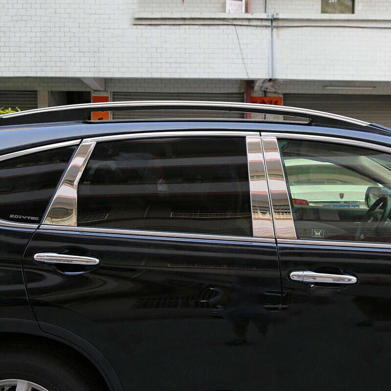 Chrome Pillar Post Stainless Trim Door Cover 6pcs for Honda CR-V (2012–2016)