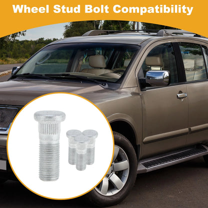 M12x1.25 Wheel Lug Studs for Nissan Versa (2012-2019) - 4 Pcs