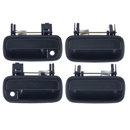 4x Front & Rear Left + Right Outer Door Handle Black for Toyota Hilux (1997–2005)