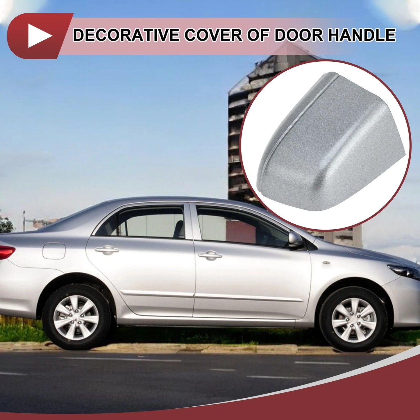 Rear Right Exterior Door Handle for Honda Accord MK10 (2018-2020) Silver ABS