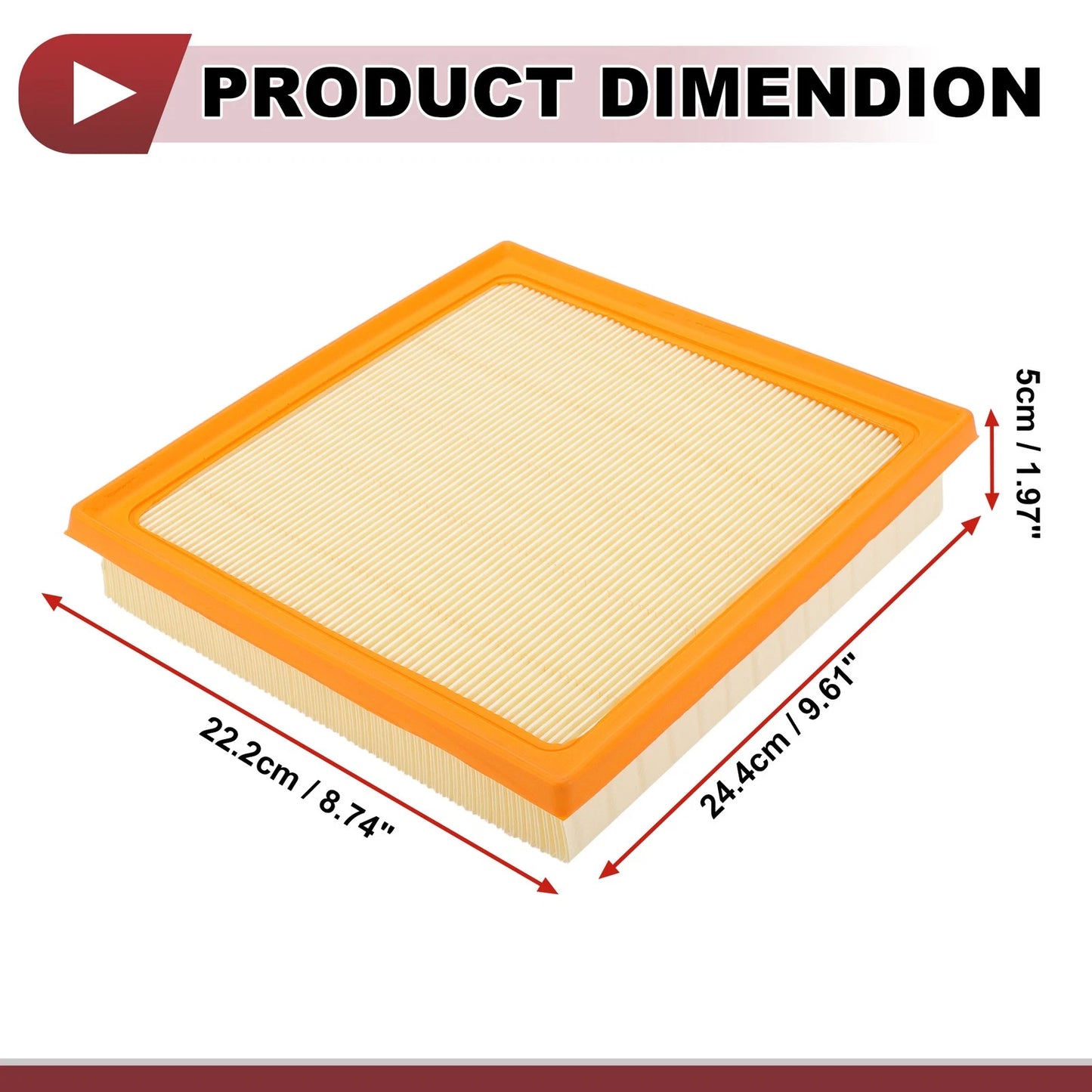Car Engine Air Filter for Toyota 2019-2022 (1 x Filter)