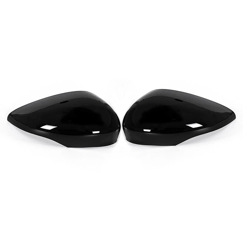 Glossy Black Door Side Rear View Mirror Covers for Ford Fiesta (2011-2017)