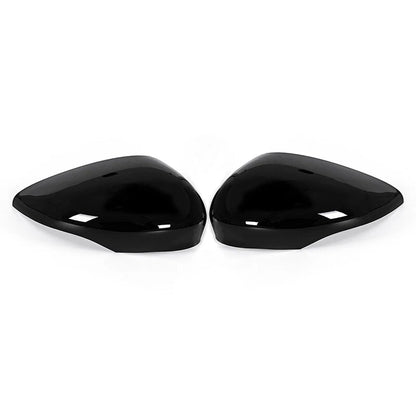 Glossy Black Door Side Rear View Mirror Covers for Ford Fiesta (2011-2017)