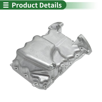 Engine Oil Pan for Honda Odyssey (2007) - Aluminum Silver Tone