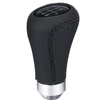 Black 6-Speed Manual Gear Shift Knob for Universal Car