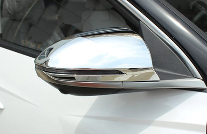 ABS Chrome Rearview Mirror Side Lid Cover Trim for 2022 Hyundai Tucson (2022)