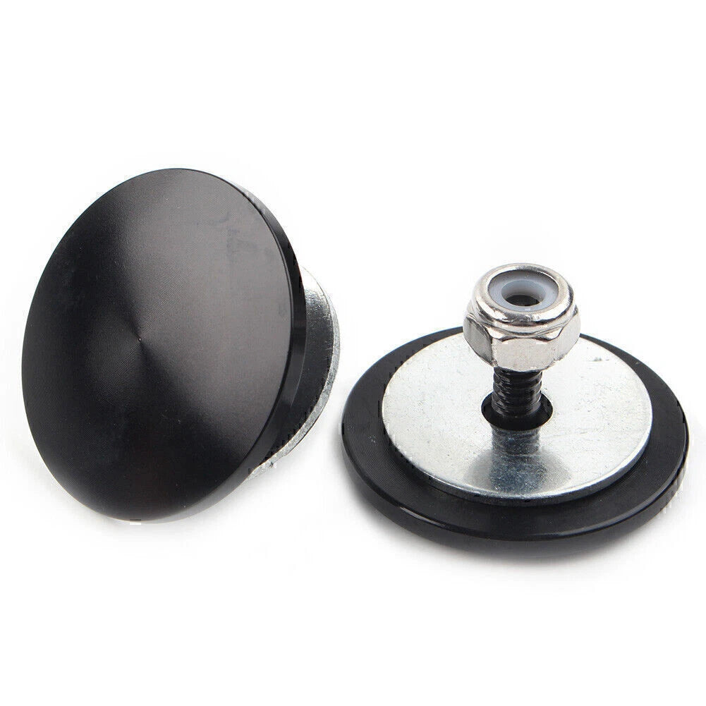 Black Aluminum Inner Fairing Mirror Plugs for Harley Street Glide Trike (2009-2023)