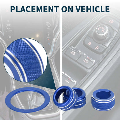 Engine Start Mirror Switch Knob Cover for Subaru WRX (2022-2023) - 4 Pcs