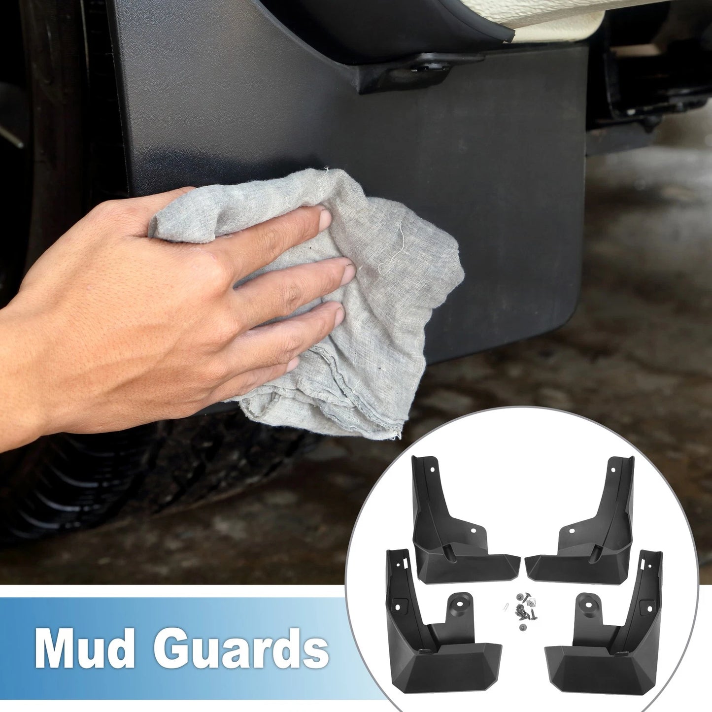 Front & Rear Mud Flap Splash Guard for Toyota Raize (2020–2021)