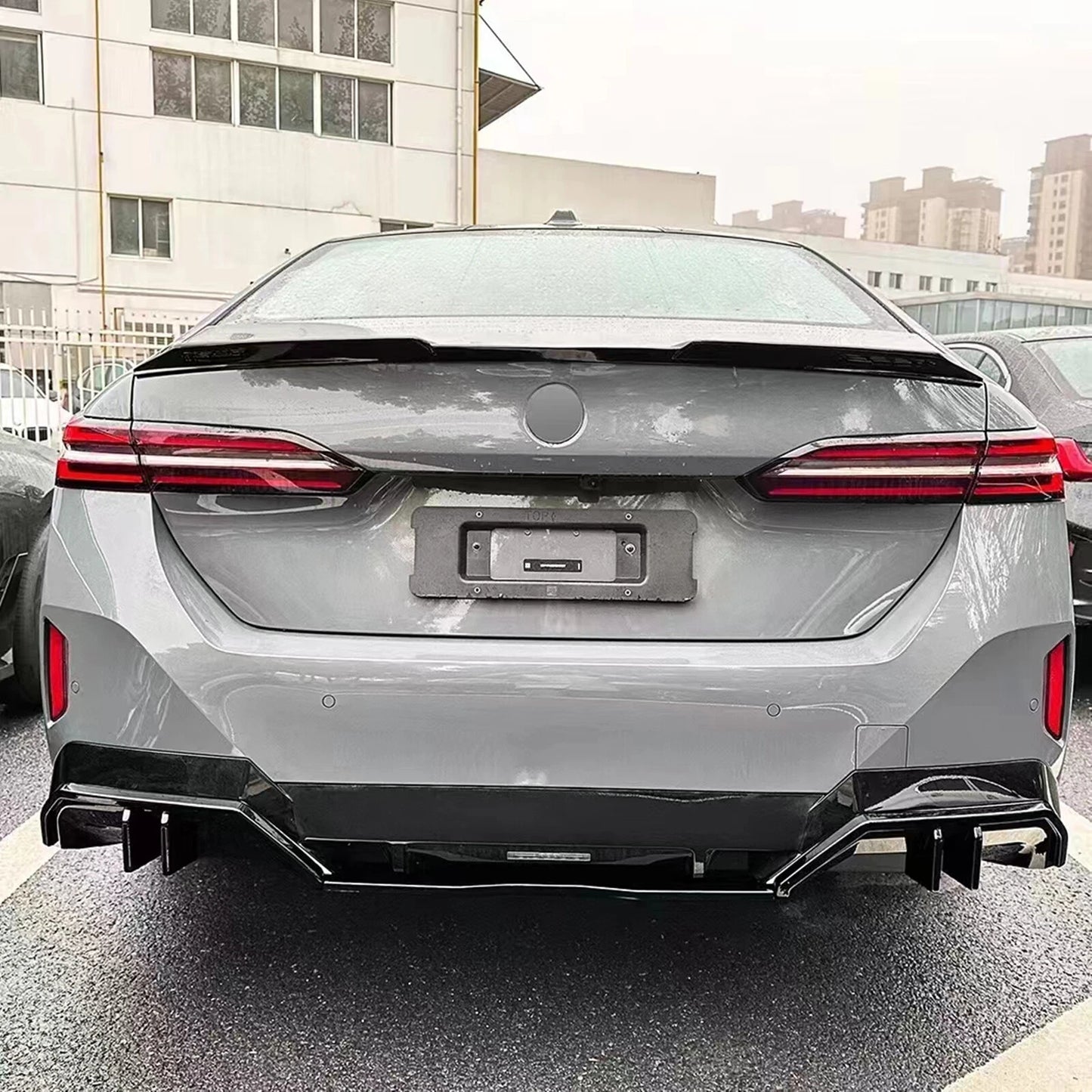 Rear Bumper Diffuser Lip for BMW 5 Series I5 G60 G61 (2024 - ) Gloss Black