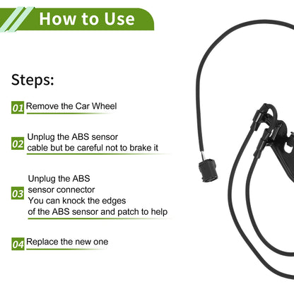 ABS Wheel Speed Sensor for Toyota Wish (2003-2009) - 1 x Front Right