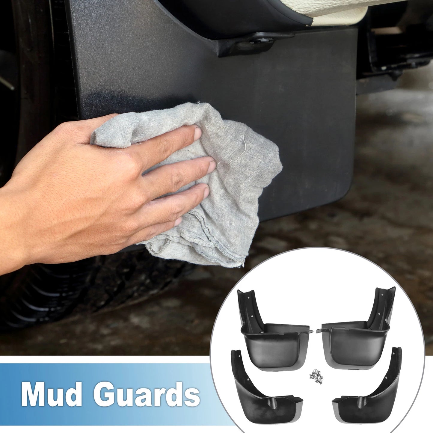 Front & Rear Side Mud Flap Splash Guard for Infiniti JX35 (2013)