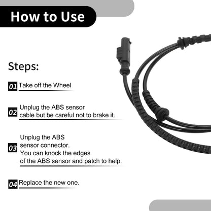 ABS Sensor for Fiat 500X Rear Left or Right (2016-2018)