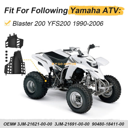 Heel Guards Rear Fender Splash Flaps for Yamaha Blaster 200 YFS200 (1990-2006)