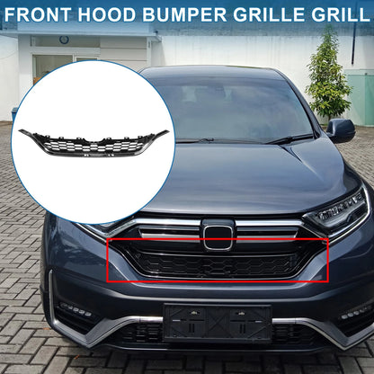 Front Hood Bumper Grille for Honda CR-V (2015) - Chrome Silver Tone Black