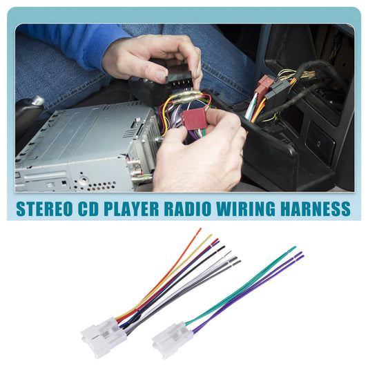 14 Pin Stereo CD Player Radio Wiring Harness for Toyota (1987-2023)