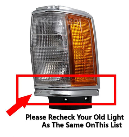 Front Corner Side Light Lamp Chrome for Toyota Hilux Ute(1984-1988)