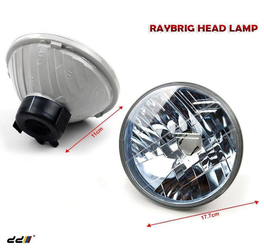 7" Blue Round Headlight for Toyota Land Cruiser, Jimny