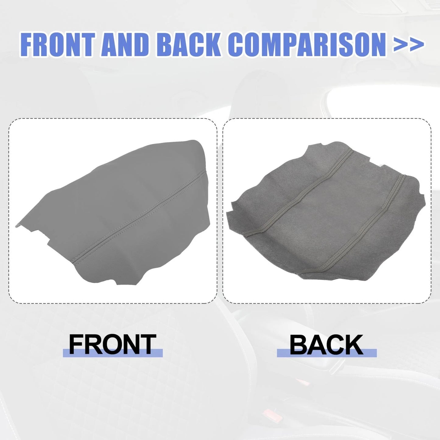 Center Console Lid Armrest Cover Microfiber Leather for Acura TSX (2009 - 2014)