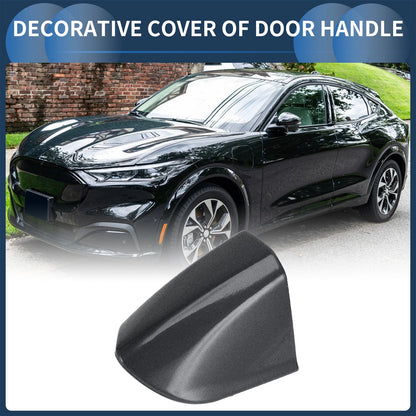 Front Left Door Handle Cover for Ford Mustang (2015-2020) ABS Gray 1 x