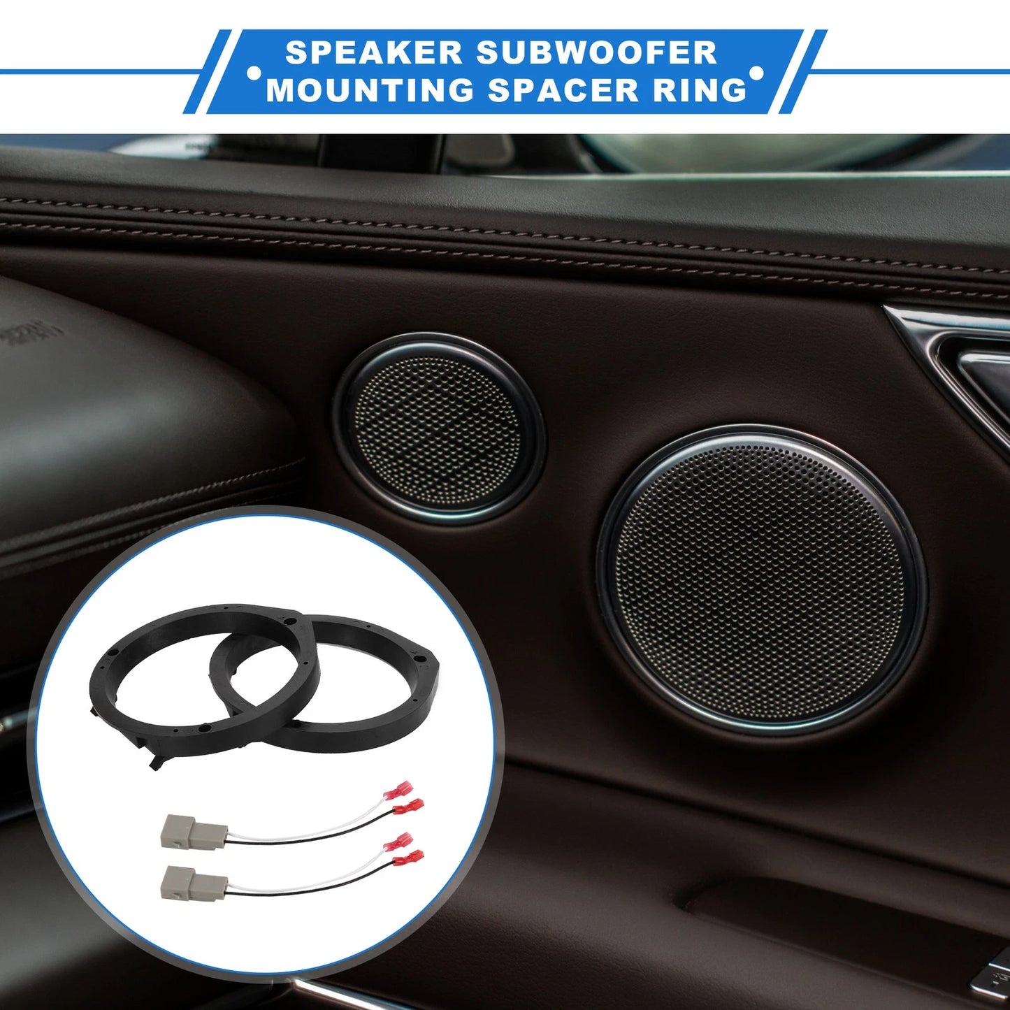 6.5'' Speaker Spacer Rings for Honda Civic  -  Tweeter Spacers