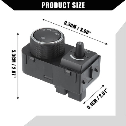 Front Headlight Switch Replacement for Chevy GMC Black