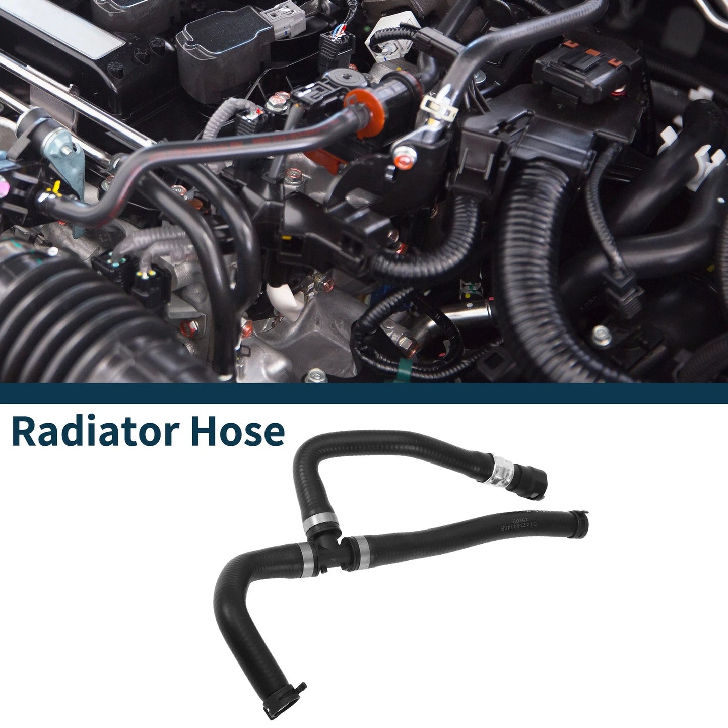 Radiator Hose Heating Water Pipe for Ford Edge 2.0L (2015-2023) 1 x Rubber
