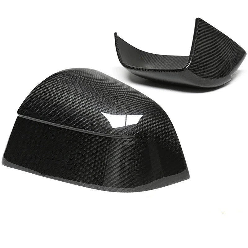100% Carbon Fiber Add-on Side Mirror Cover Caps for Tesla Model Y Juniper 2025