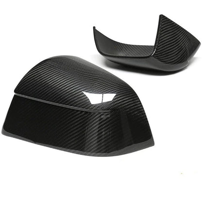 100% Carbon Fiber Add-on Side Mirror Cover Caps for Tesla Model Y Juniper 2025