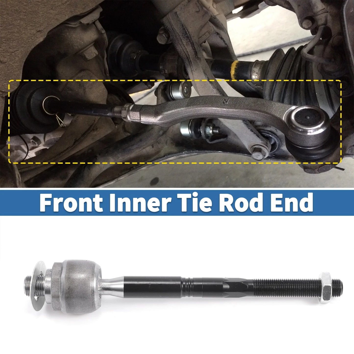 Front Inner Tie Rod End Links for Ford Fusion, Lincoln MKZ (2013-2020)