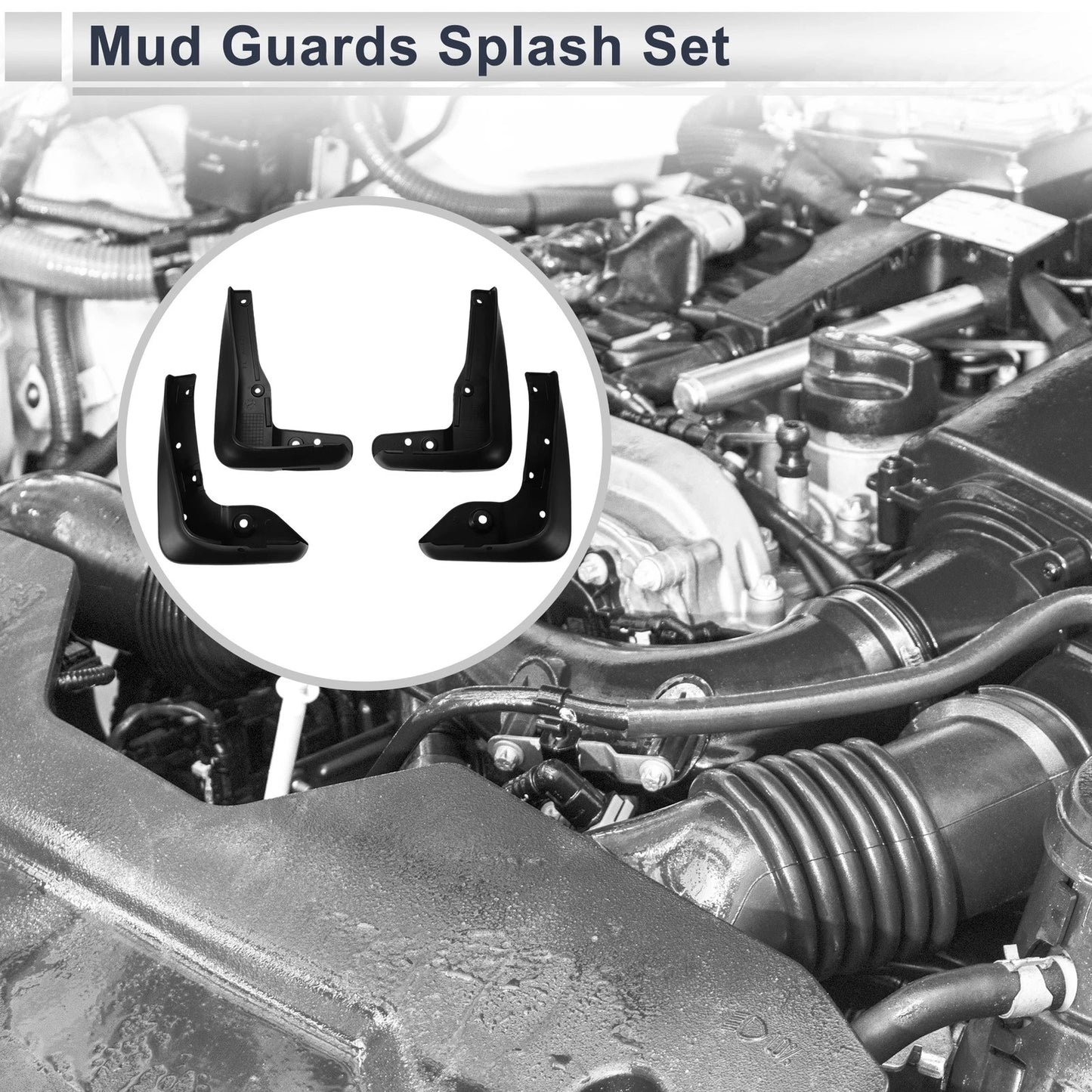 Mud Flaps Splash Guards 1 Set for Subaru Legacy (2006-2009)