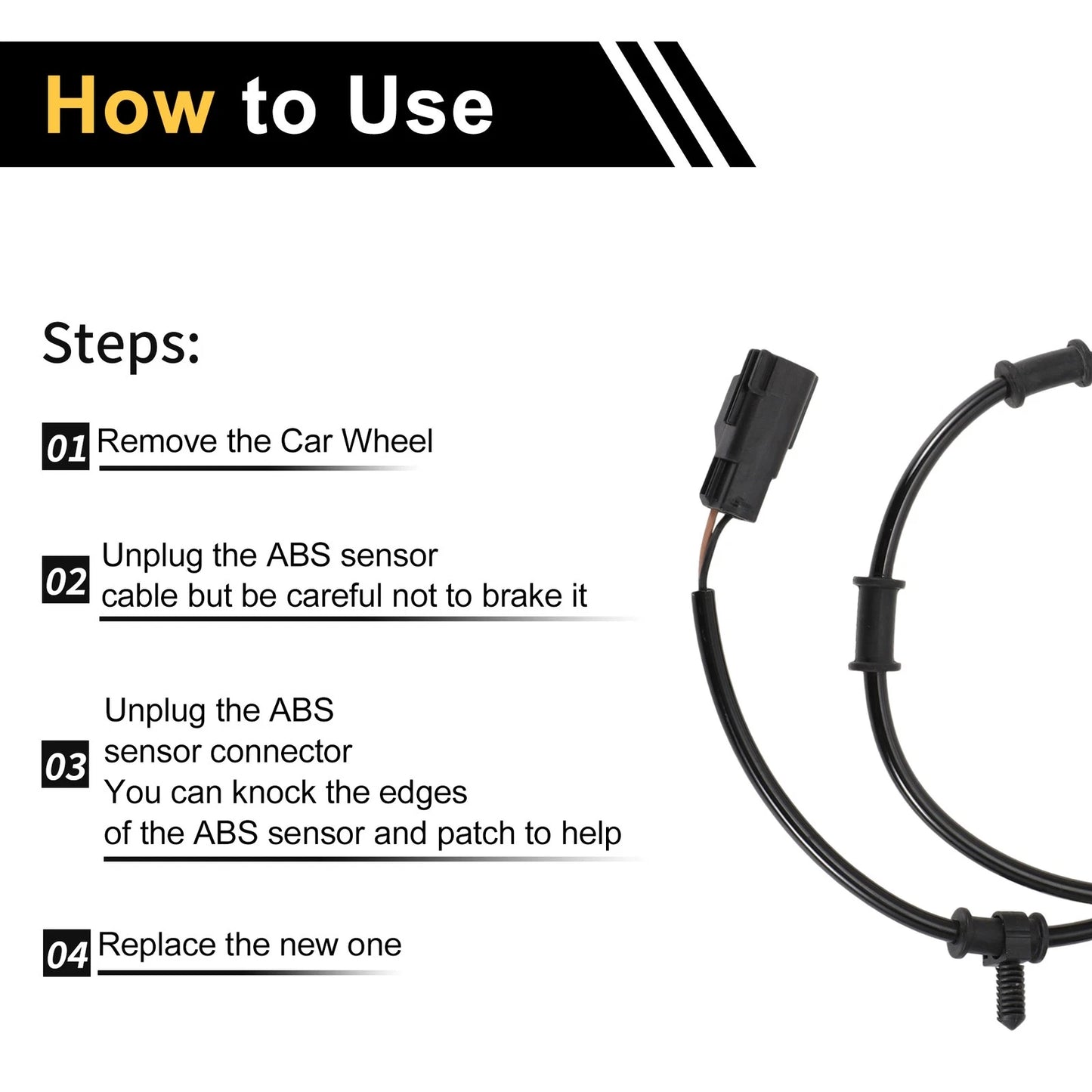 ABS Wheel Speed Sensor for Dodge Ram 3500 (2003-2005) Front L/R