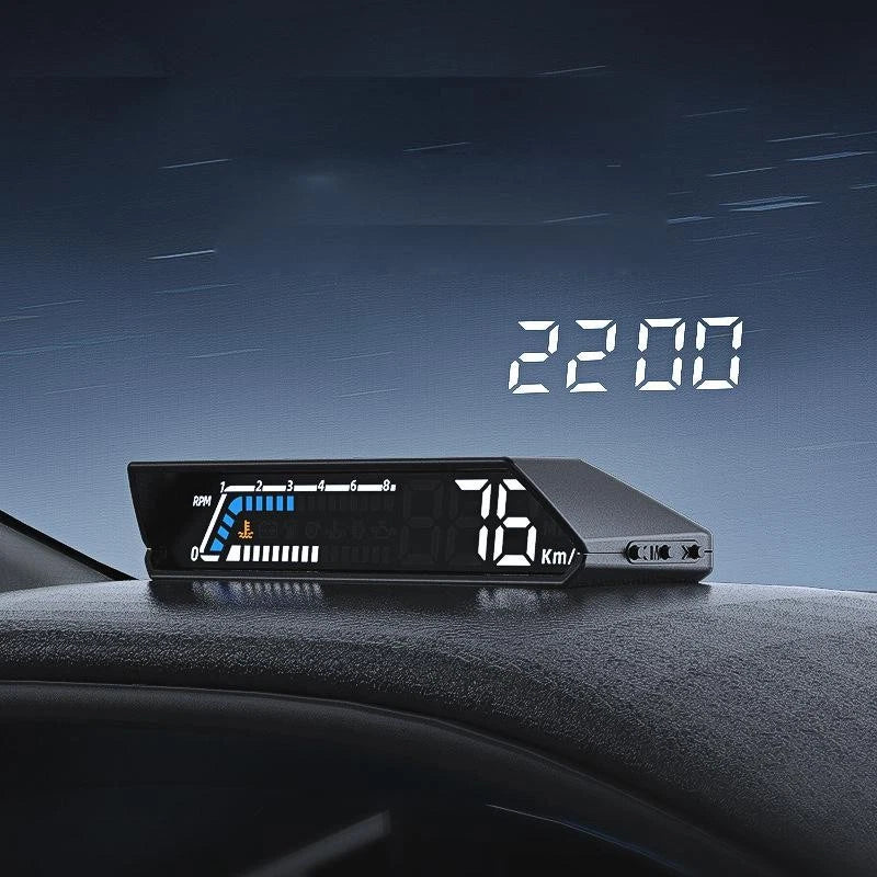 Digital GPS HUD Head-Up Display Speedometer for Car - Overspeed Alarm