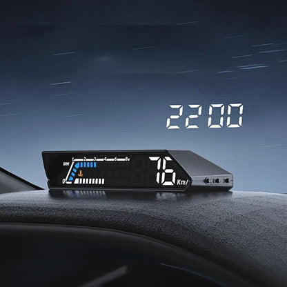 Digital GPS HUD Head-Up Display Speedometer for Car - Overspeed Alarm