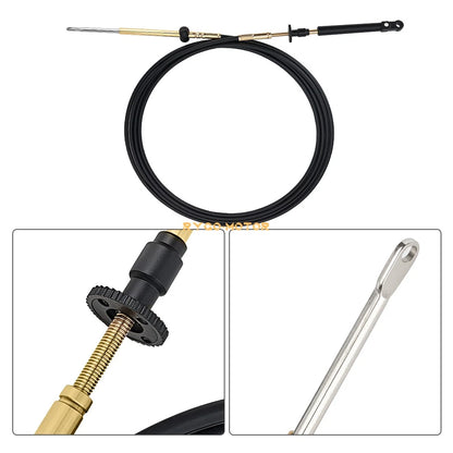 2x Throttle Control Cable for Johnson Evinrude OMC Snap-In Cables (1984–1994)