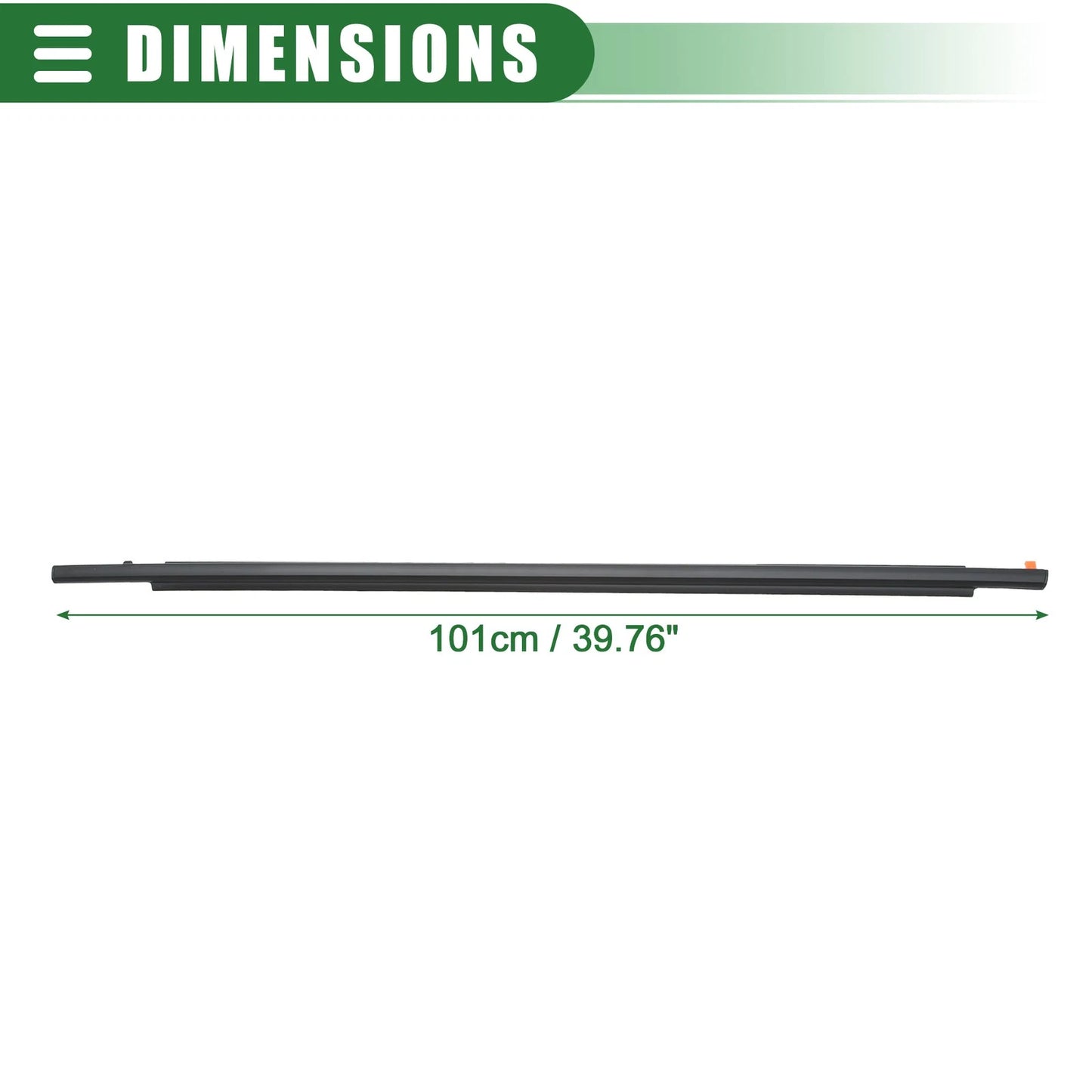 Front Left Door Window Belt Weatherstrip for Toyota FJ Cruiser (2007-2014)