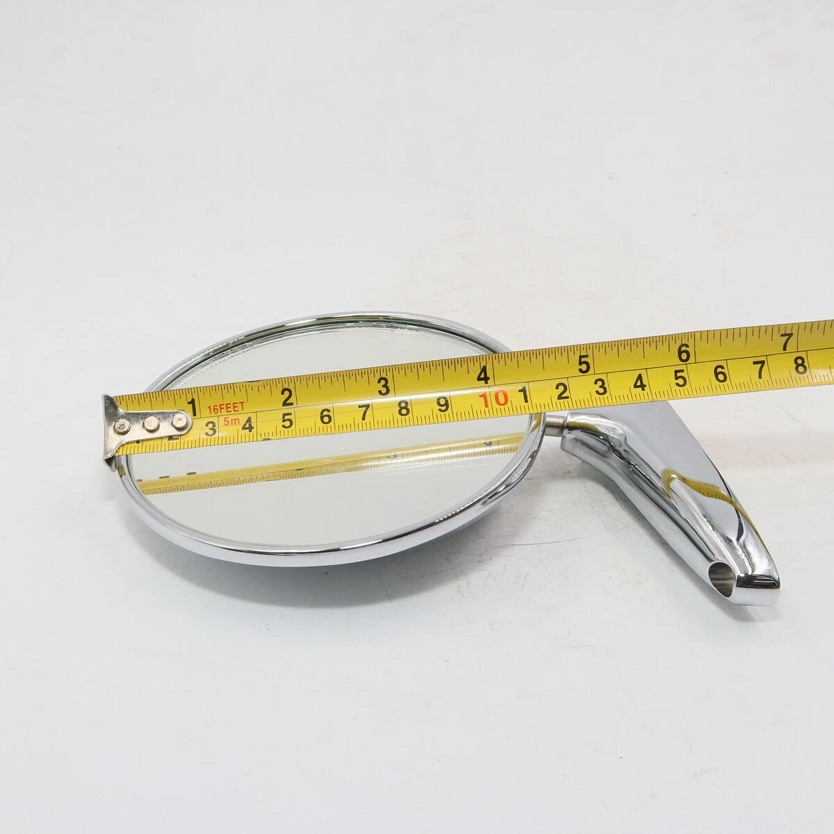 4 1/4" Round Stainless Fender Door Mirror x2 for Classic Cars LH/RH