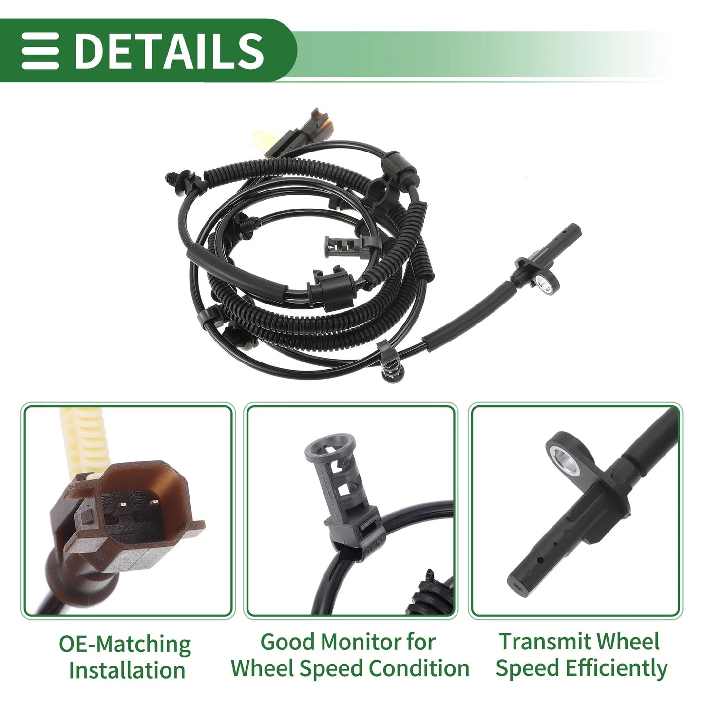 ABS Wheel Speed Sensor for Ford F-150 V6 3.5L/6.2L Right Rear (2009-2014)