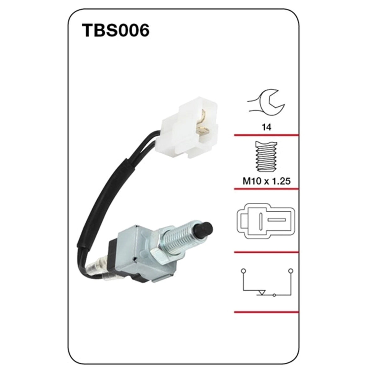 Brake Stop Light Switch for Dyna RH42 YH50–YH73 (1977–1989)