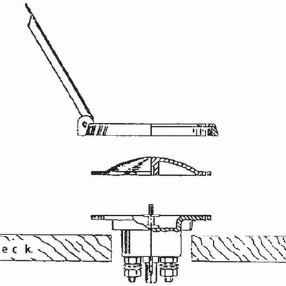 Anchor Winch Deck Switch Foot Switch for Winch - Compatible with Various Models