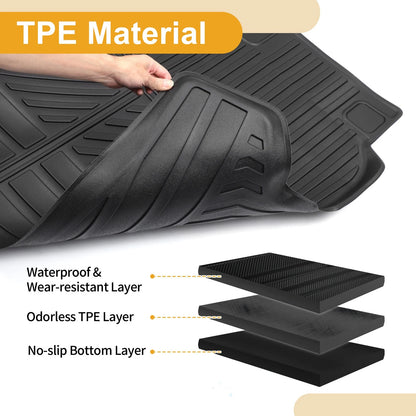 Cargo Liner Rear Trunk Mat for Honda Civic (2022-2024) Irregular Stripes TPE