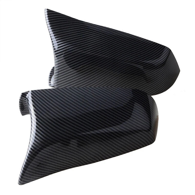 Rearview Mirror Cover Carbon Fiber Look for BMW 5-Series F10 E60 E61 (2008-2013)