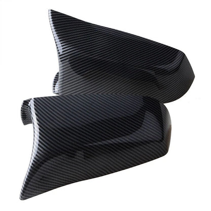 Rearview Mirror Cover Carbon Fiber Look for BMW 5-Series F10 E60 E61 (2008-2013)