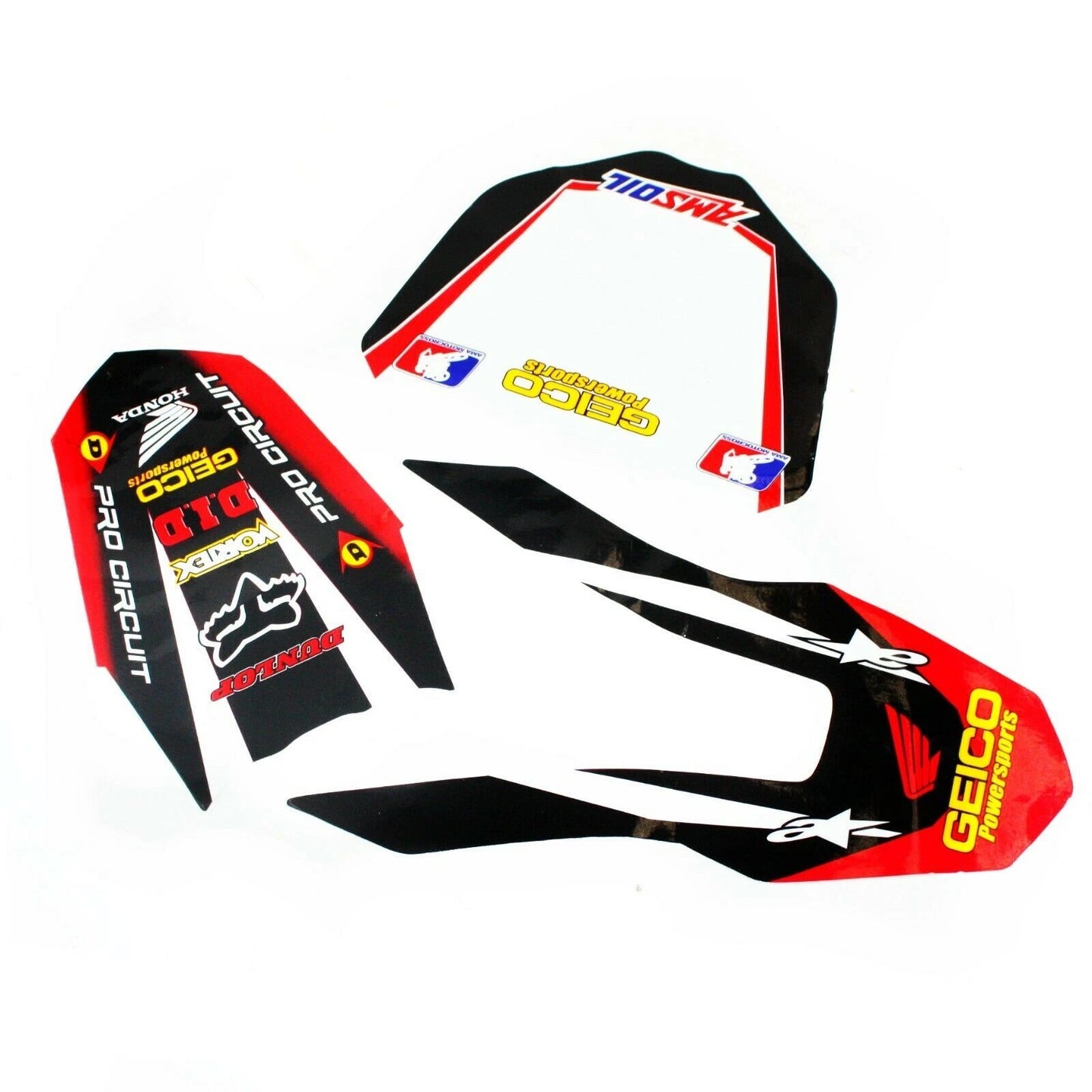 3M GEICO Decal Sticker Kit for CRF 110 CRF110 Fairing PIT PRO Dirt Bike