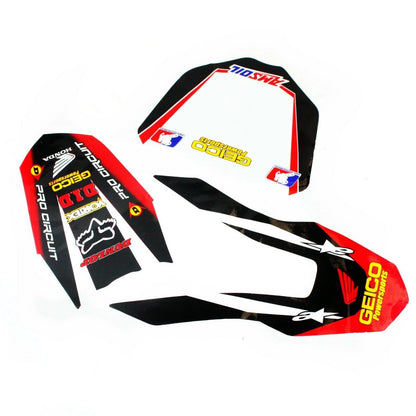 3M GEICO Decal Sticker Kit for CRF 110 CRF110 Fairing PIT PRO Dirt Bike