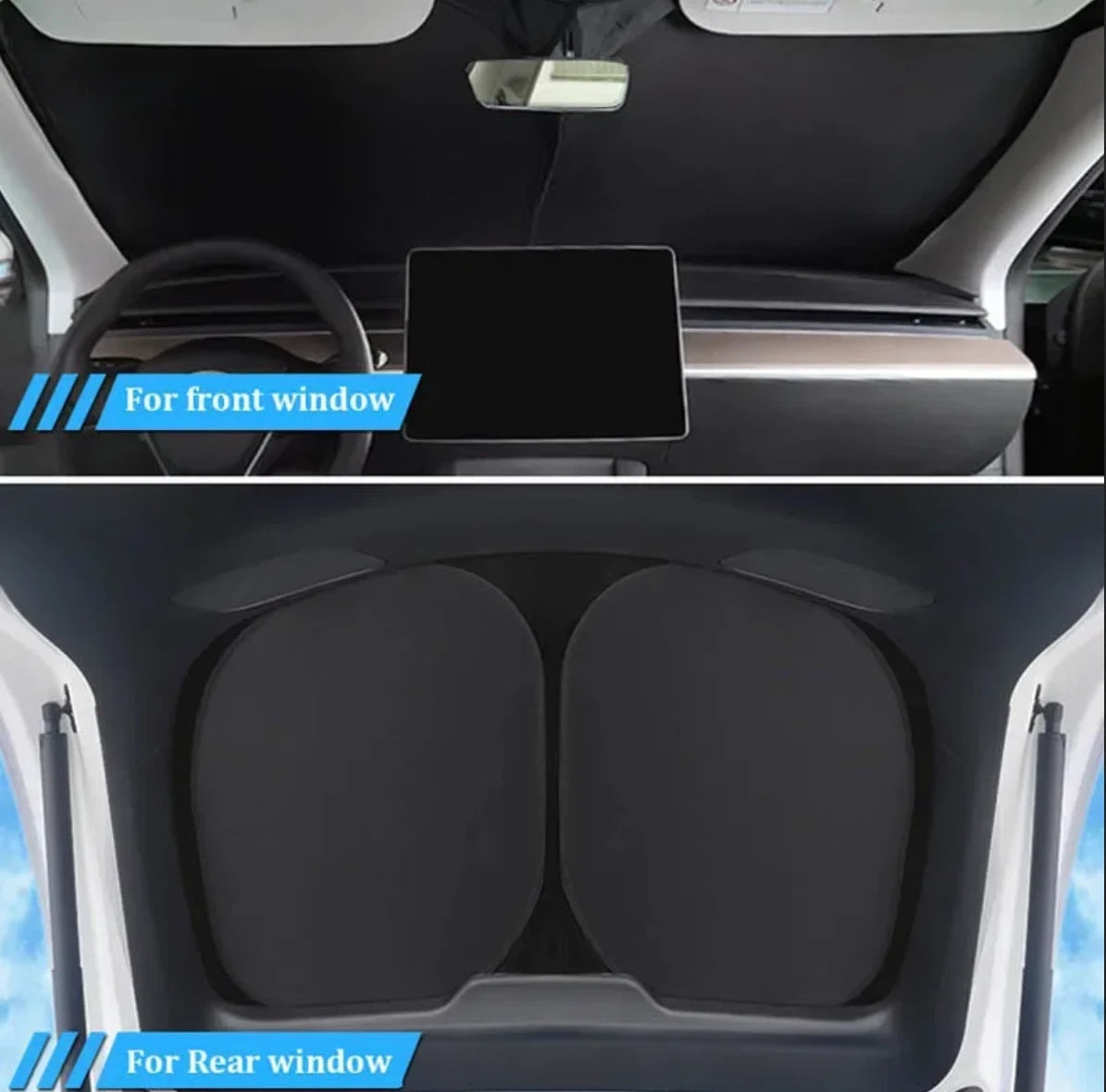 8X Windshield Side Window Privacy Sunshade for Tesla Model Y (2020–2025)