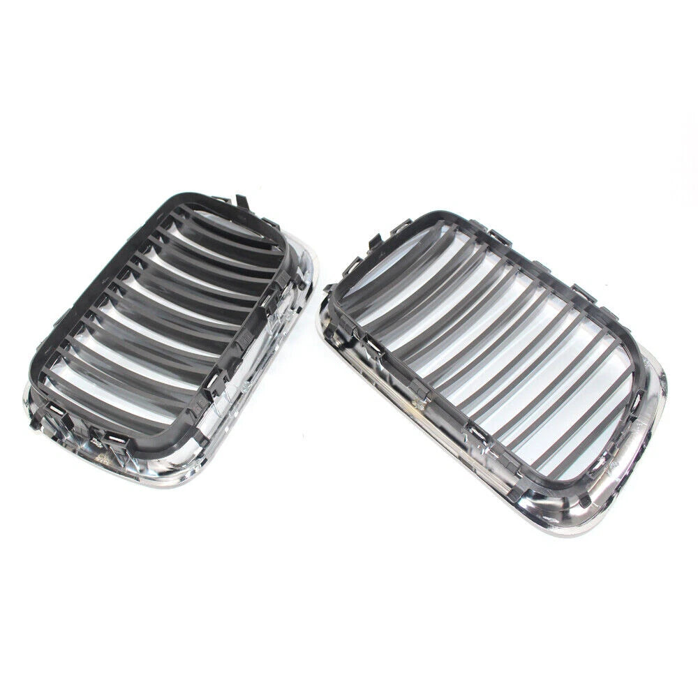 Chrome Frame Black Front Kidney Grille for BMW E36 (1997–1999)